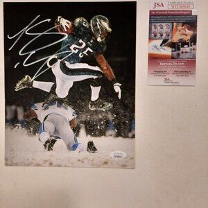 LeSean McCoy Autograph Signed Eagles Snowbowl Spotlight 8x10 Photo JSA